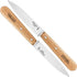 Opinel No. 112 Paring Knives 2 Piece Set, Sandvik 12C27 Steel Everyday Use Prep Knives for Chopping, Peeling, Slicing, Trimming, Stabilized Sustai...