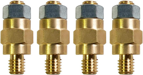Ampper 3/8"-16 Brass Stud Side Post Battery Terminal Bolt, Standard Battery Side Post Extender Stud Compatible with GM Post, Pack of 4...