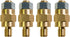 Ampper 3/8"-16 Brass Stud Side Post Battery Terminal Bolt, Standard Battery Side Post Extender Stud Compatible with GM Post, Pack of 4...