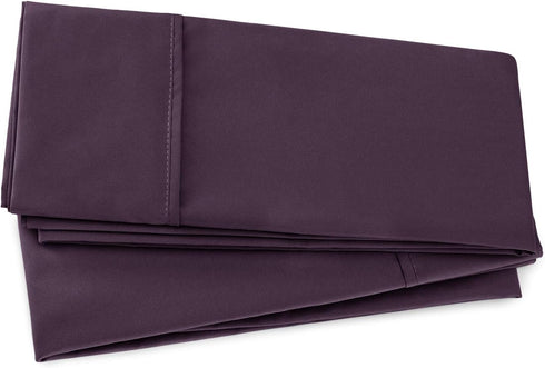 Nestl Body Pillow Cover Soft Pillowcase Lightweight Purple Eggplant Microfiber Body Pillow Case Cover 20x54 Inches Envelope Closure, Set of 2...
