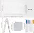 Acrylic Dry Erase Board with Light 11.8 X 7.9” Light up Dry Erase Board with Stand as a Glow Memo LED Letter Message Board Note Glass Led Board Wh...