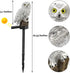 DOUBLE 2 C Solar Garden Light Outdoor, Owl Solar Garden Stake Light, Waterproof Warm White LED Light for Garden, Patio, Yard, Lawn, Walkway Decora...