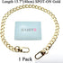 HAHIYO Purse Chain Strap Length 15.7 inches SPOT-ON Gold for Shoulder Cross Body Sling Purse Handbag Clutch Replacement Strap Comfortable Flat 0.4...