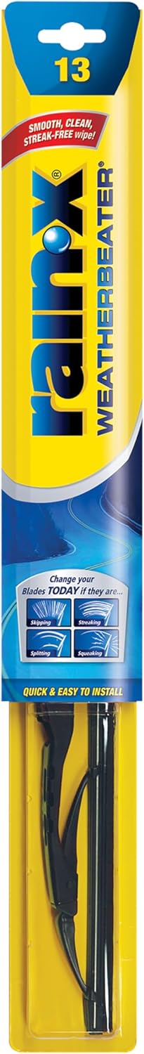 Rain-X RX30213 WeatherBeater Wiper Blades, 13" Windshield Wipers (Pack Of 1), Automotive Replacement Windshield Wiper Blades That Meet Or Exceed O...