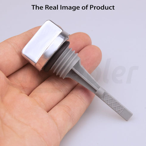 2 Pcs Motorcycle Oil Dipstick 60mm Aftermarket Replacement Parts Fit for 50cc 70cc 90cc 110cc 125cc Horizontal Engine ATV Quad Pit Dirt Bike Go Ka...