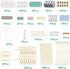 SUNNYCLUE 1 Box DIY Make 10 Pairs Stone Beads Earring Making Kit Including Stone Beads Glass Pearl Bead Bar Links Brass Linking Rings Jewelry Find...