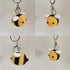BIBABLYKE Personalized Cute Bees Pendant Crochet Keychain Lucky Funny Bees Charm Keyring Women Beautiful Pendant Keyholder Gift Cotton/Alloy...