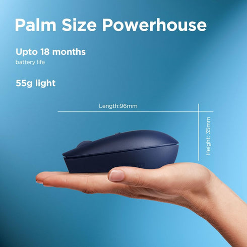 Lenovo 540 Wireless Computer Mouse for PC, Laptop, Computer with Windows or Chrome OS - 2.4 GHz USB-C Wireless Pairing Receiver - Compact Size - 1...