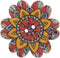 AKOAK 100 Pieces of Wooden Buttons Simple Retro Style Sunflower Buttons Classical Pattern Design Cartoon Children Decorative Buttons (15 MM)...