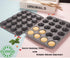 Webake Mini Muffin Cupcake Tin Pan Silicone Non-stick Baking Mold for Mini Pie, Quiche, Tartlet, Mini Muffin Top, Keto Fat Bomb, Pack of 2...