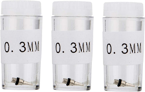 3PCS 0.3mm Airbrush Nozzle and Needles Replacement Parts for Airbrush Spray Gun...