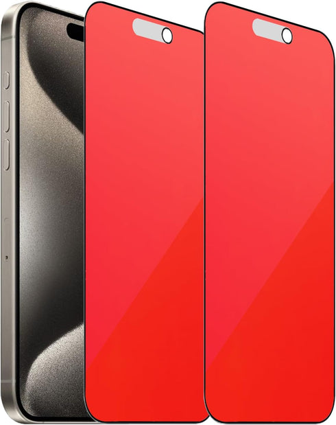 2 Pack Matte Anti-Blue Privacy Tempered Glass for iPhone 15 Pro Max Anti-glare Anti-Spy Screen Protector Anti-Peeping Film Colorful 6.7 inch......