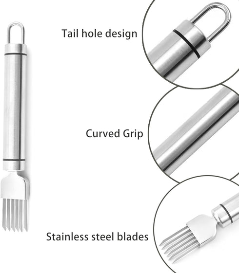 PCTC Stainless Steel Chopped Green Onion Knife, Kitchen Tool Slice Cutlery Vegetable Cutter Sharp Scallion Cutter Shred Knife, for Kitchen Cutting...