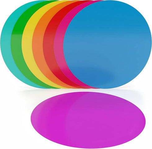 SCRIBBLEDO 8 Pack Dry Erase Dots 11 inch Colorful Dry Erase Circles for Tables Whiteboard Wall Removable Vinyl for School Classroom Teachers Stude...