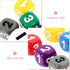 Role Playing Dice 7pcs Number Suits Role Playing Dice Party Game Dices Mathematics Sign Dice Math Dices Set Teaching Auxiliary Tool Acrylic Cospla...