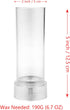 MILIVIXAY Cylinder Candle Molds for Beeswax Wax Molds Duarable Plastic Candle Molds for Candle Making-Height: 5.1 Inch,Diameter:2.0 Inch....