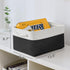 TheWarmHome Storage Bins for Shelves - 1 Pack 13.8x9.7x6.7 inch Storage Basket for Organizing for Closet Organizer Cubes Laundry Cloth Nursery (Wh...