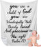 Christian Gift for Baby Plush Baby Blanket with Dotted Backing Baptism Blanket Scripture Quote Swaddle Bible Verse Blanket for Newborn Boy Girl Ch...