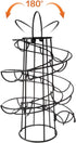 Egg Skelter Deluxe Modern Spiraling Dispenser Rack - Freestanding Wire Chicken Egg Storage Organizer Display Holder Basket for Countertop Kitchen,...