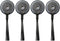 4pcs Side Brush for Shark ION Robot RVSBK950 RV750 R85 RV850 S87 Robot Vacuum Cleaner Sweeping Robot Accessories, Black, 3.9" Long, 1.4" Wide...