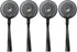 4pcs Side Brush for Shark ION Robot RVSBK950 RV750 R85 RV850 S87 Robot Vacuum Cleaner Sweeping Robot Accessories, Black, 3.9" Long, 1.4" Wide...