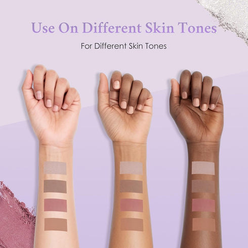 Color Nymph Contour Palette Eyeshadow Makeup Set For Teen Girl Included Highlighter, Blush, Bronzing, Contour Powder With Mirror For Beginners Cru...
