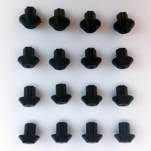 16 pcs WB2K101 Rubber Feet Replacement for GE and Kenmore Range Burner Grate. High Temp Resistant Silicone Rubber Pads Bumper Kit Replace Parts WB2K101, WB02K0101, 247410