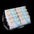 Clear Plastic Business Card Holder for Desk, Acrylic Business Card Organizer Desktop, 8 pocket Business Cards Display with 4 Tier for Office...