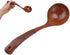 Wooden Spoon, Japanese Long Curved Handle Spoon Large Round Wooden Cooking Soup Spoon Kitchen Cookware(Type 1)...