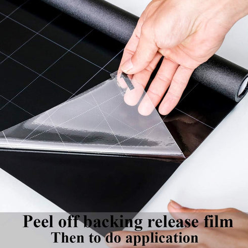 Static Cling Total Blackout Window Film 100% UV Blocking Window Darkening Film Black Opaque Privacy Window Tint Removable Plastic Glass Covering (...