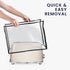 kwmobile Cover Compatible with Smeg TSF01CREU Cover - TPU Case for Bread Toaster Machine - Transparent/Black...