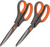2 Pack 8" Titanium Non-Stick Scissors, All-Purpose Professional Stainless Steel Shears Comfort Soft Grip, Straight Office Craft Scissors for DIY S...