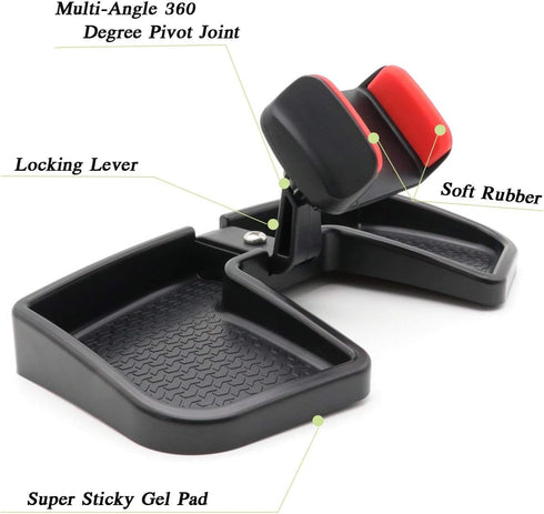 Camoo for Jeep Renegade Phone & GPS Holder 360 Degree Rotation with Storage Box Adjustable Fits Jeep Renegade 2015-2025, Automobile Interior Acces...