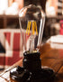 Vintage LED Edison Bulbs, Dimmable 6W Antique LED Filament Light Bulb, 2700K Soft Daylight White, 620 Lumens, ST64/ST19 Clear Glass, E26 Medium Ba...