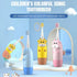 Os 101 Kids Battery Power Electric Toothbrush, with 2 Soft Brush Heads and 1 AAA Battery, Silicone Deer Design, Included 7 Colors Light, Ipx7 Wate...