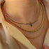 18K Gold Filled Vintage Choker Necklace Women Choker Necklace Waterproof Gold Gift for Women Necklace Jewelry Anti Tarnish Gemstone Zircon Necklac...