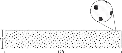 Teacher Created Resources Fun Size Black Painted Dots on White Better Than Paper Bulletin Board Roll Large...