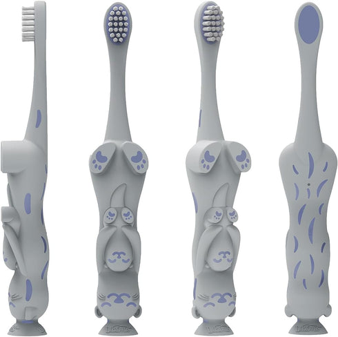 Dr. Brown’s Otter Toddler Toothbrush, Soft Bristles with Suction Cup for Storage, BPA Free, Ages 1-4, 1-Pack...