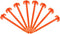 Canopy Stakes Canopy Anchors Beach Tent Stakes Heavy Duty Screw Shape 25 cm 10 inch - 8 Pack Orange Tent Stake for Outdoor Hiking Camping...
