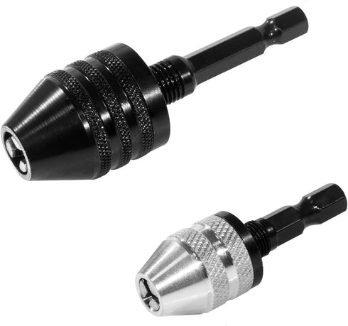 1/4 Inch Hex Shank Keyless Drill Chuck Quick Change Adapter Converter drill adapter Impact Drills Bits, Electric Tool Accessories (0.6-8mm,0.3-3.6...