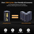 HW USB-C Rechargeable 1.5V Lithium D Batteries, 2-Pack 5000mAh/7500mWh Fast Charging with Over 1000 Cycles D Cell Long Lasting Lithium Batteries f...