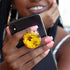 Clear Crystal Glitter Expandible Collapsible Moblile Phone Grip Stand Holder for Smartphones and Tablets Cell Phone Accessory?Sunflower Pattern?...