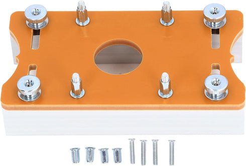 Trimming Machine Slotted Bracket, 2 in 1 Invisible Fastener Slotting Bracket for Woodworking, Aluminum Alloy Wood Router Slotting Locator, Woodwor...