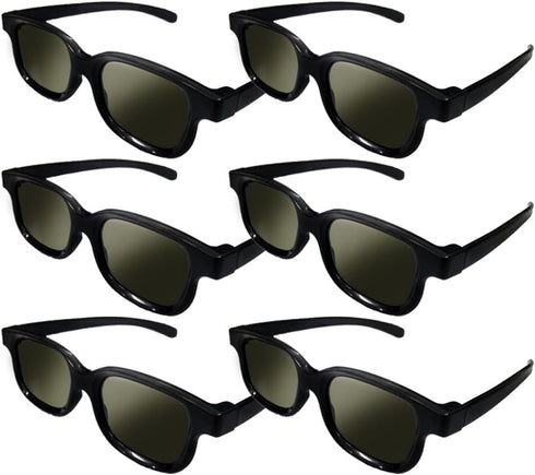 Lot of 6X RealD Technology 3D Polarized Glasses for TV/Movies/Cinema/HD...