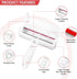 Pet Hair Remover Roller- Quality-mart Reusable Dog and cat Hair Remover for Floors, Sofas, Carpets, Clothes, car Seats, beds- Easy to use and self...