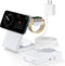 2024 Upgraded 3 in 1 Foldable Magnetic Wireless Charging Station with PD 20W USB-C Adapter, Compatible with MagSafe, Charger Stand for iPhone 15/1...