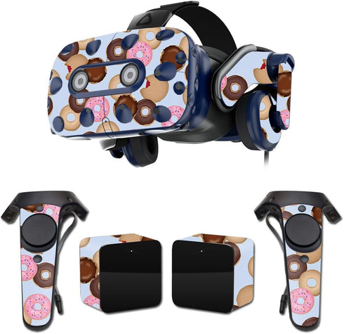 MightySkins Skin Compatible with HTC Vive Pro VR Headset - Donut Binge | Protective, Durable, and Unique Vinyl Decal wrap Cover | Easy to Apply, R...