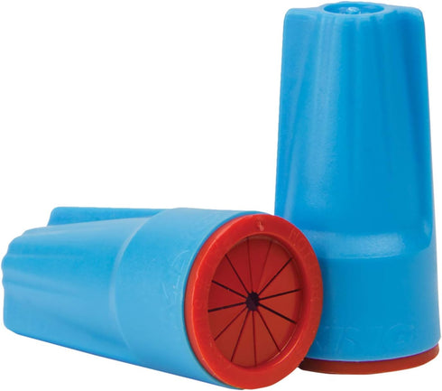 King Innovation 62210 DryConn Outdoor Electrical Wire Connector 5/Card, Aqua/Red, 1 Count (Pack of 1),Blue...
