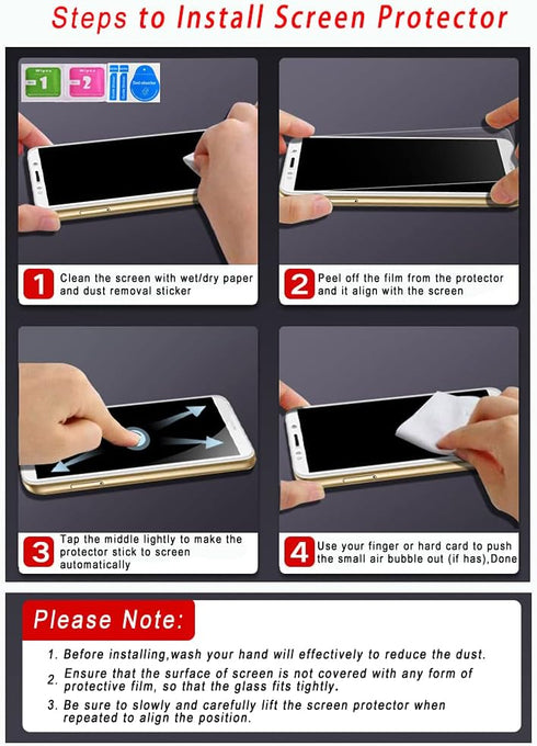 for Samsung Galaxy A34 5G Case Crystal Clear Slim Hard Case Hybrid Shockproof Bumper with Tempered Glass Screen Protector Full Body Anti-Yellow An...