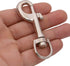 BIKICOCO 3/5'' Swivel Bolt Snap Hook Lobster Claw Clasp Trigger Spring Loaded Clip, D-Ring Ended, Silver - Pack of 10...